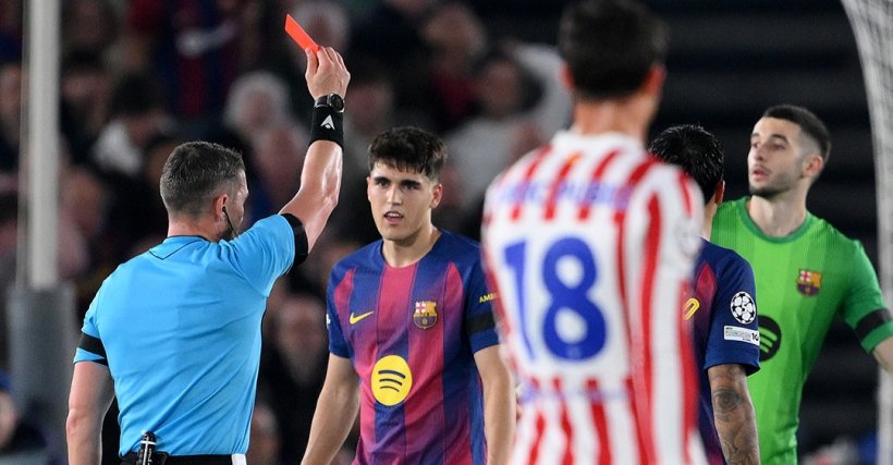 برشلونة يدرس تقديم شكوى رسمية لـ "يويفا" ضد حكم مباراة أتلتيكو مدريد