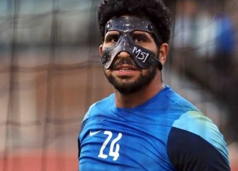 المهدي سليمان يحرس مرمى الزمالك أمام بيراميدز