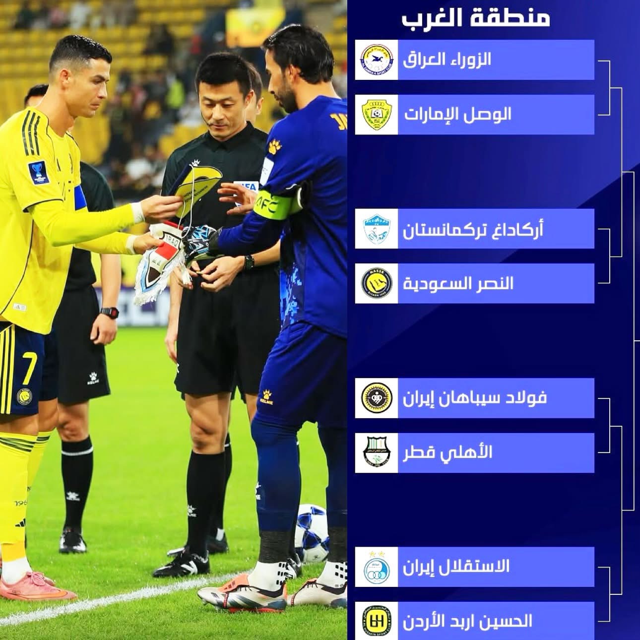 قرعة دوري أبطال آسيا 2 تضع الزوراء في طريق النصر السعودي
